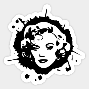 Marilyn | Ink Blot | Pop Art Sticker